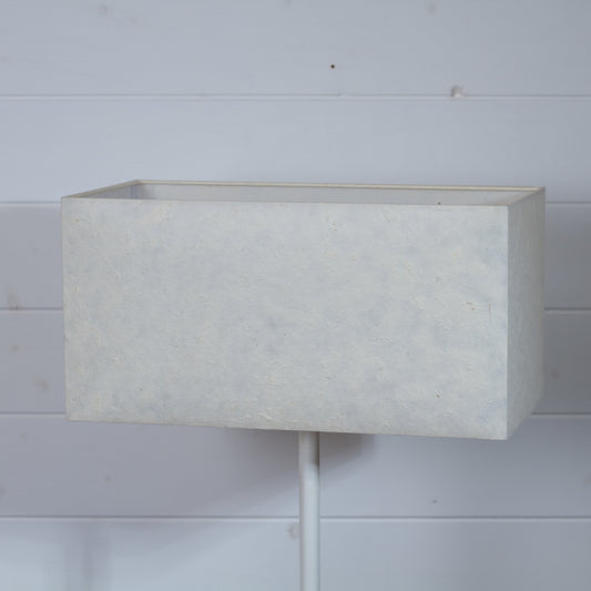 Rectangle Lamp Shade - P54 - Natural Lokta, 40cm(w) x 20cm(h) x 20cm(d)