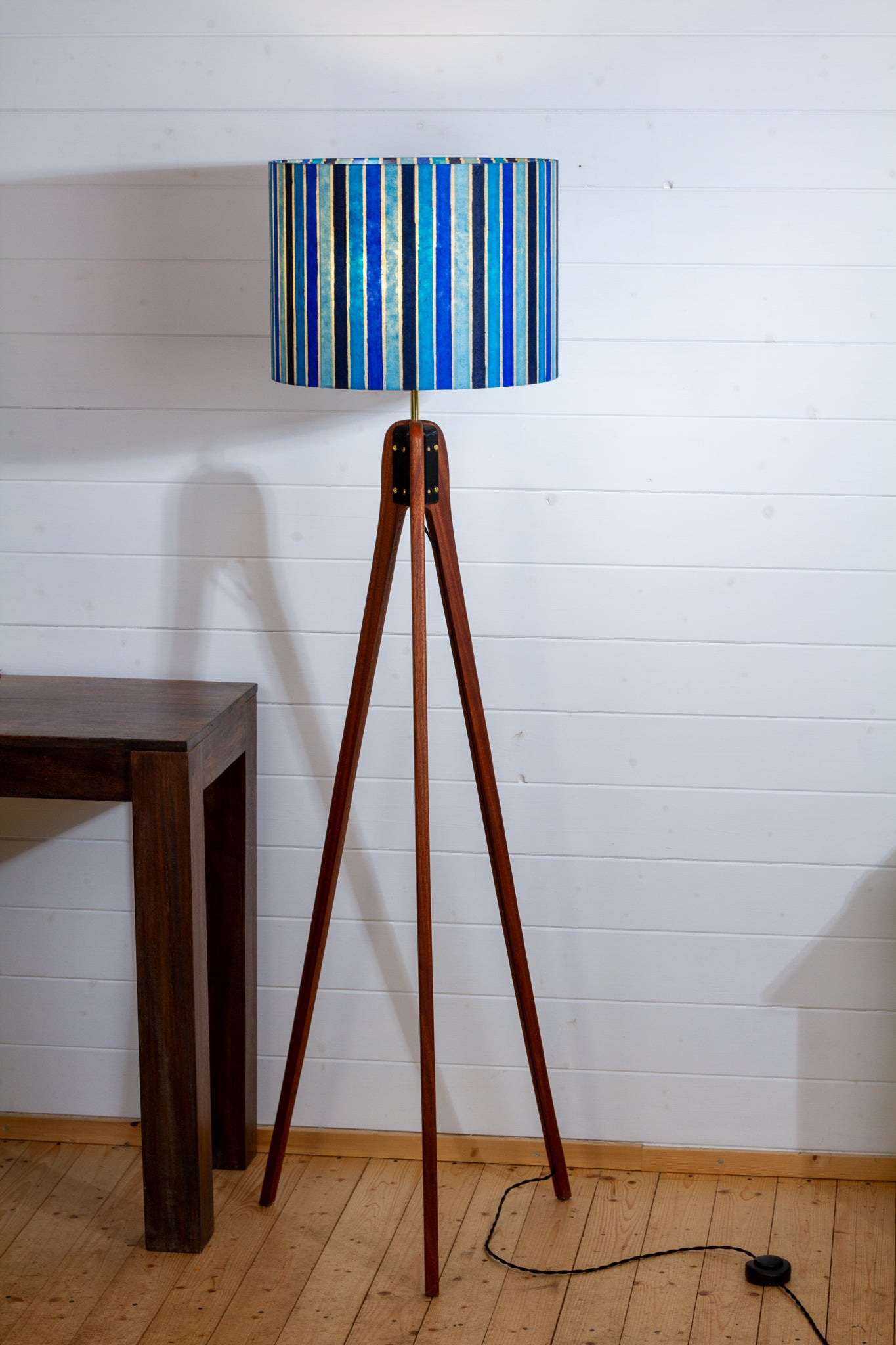 Blue 2024 tripod lamp