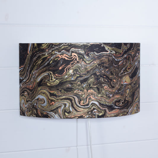 Wall Light - B132 ~ Metallic Marble, 36cm(wide) x 20cm(h)