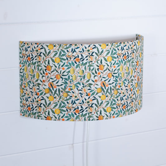 Wall Light - F110 ~ William Morris Fruits, 36cm(wide) x 20cm(h)