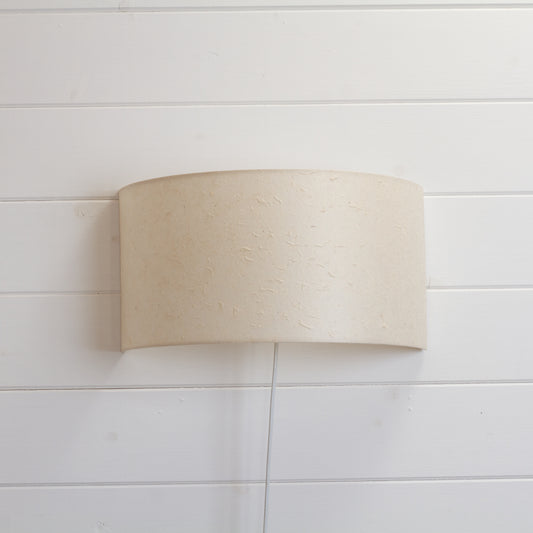 Wall Light - P54 - Natural Lokta, 36cm(wide) x 20cm(h)