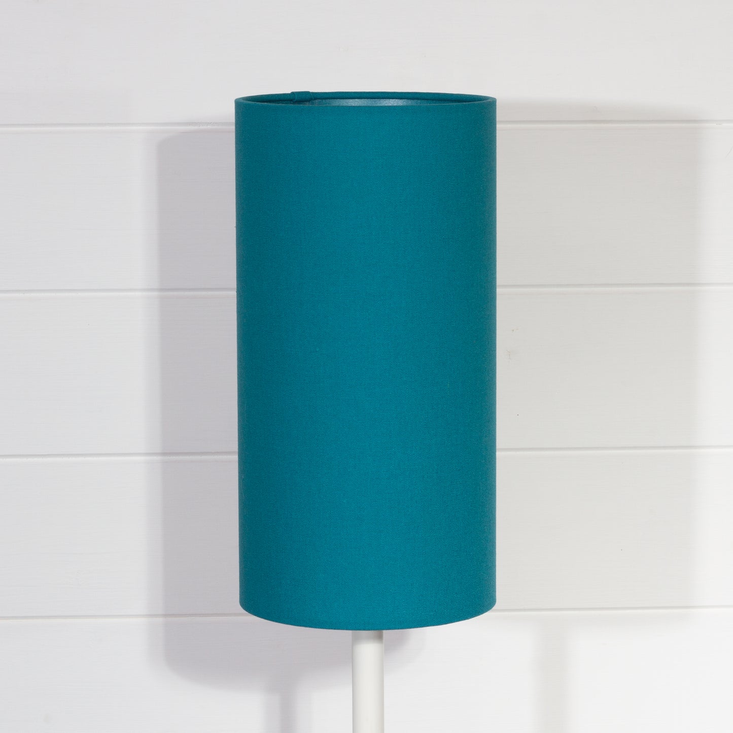 Drum Lamp Shade - F185 ~ Teal Linen Fabric, 15cm(diameter)