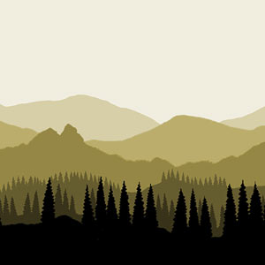 Wall Light - Landscape #4, 36cm(wide) x 20cm(h)