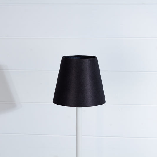 Conical Lamp Shade P55 Black Lokta, 10cm(top) x 15cm(bottom) x 13cm(height)
