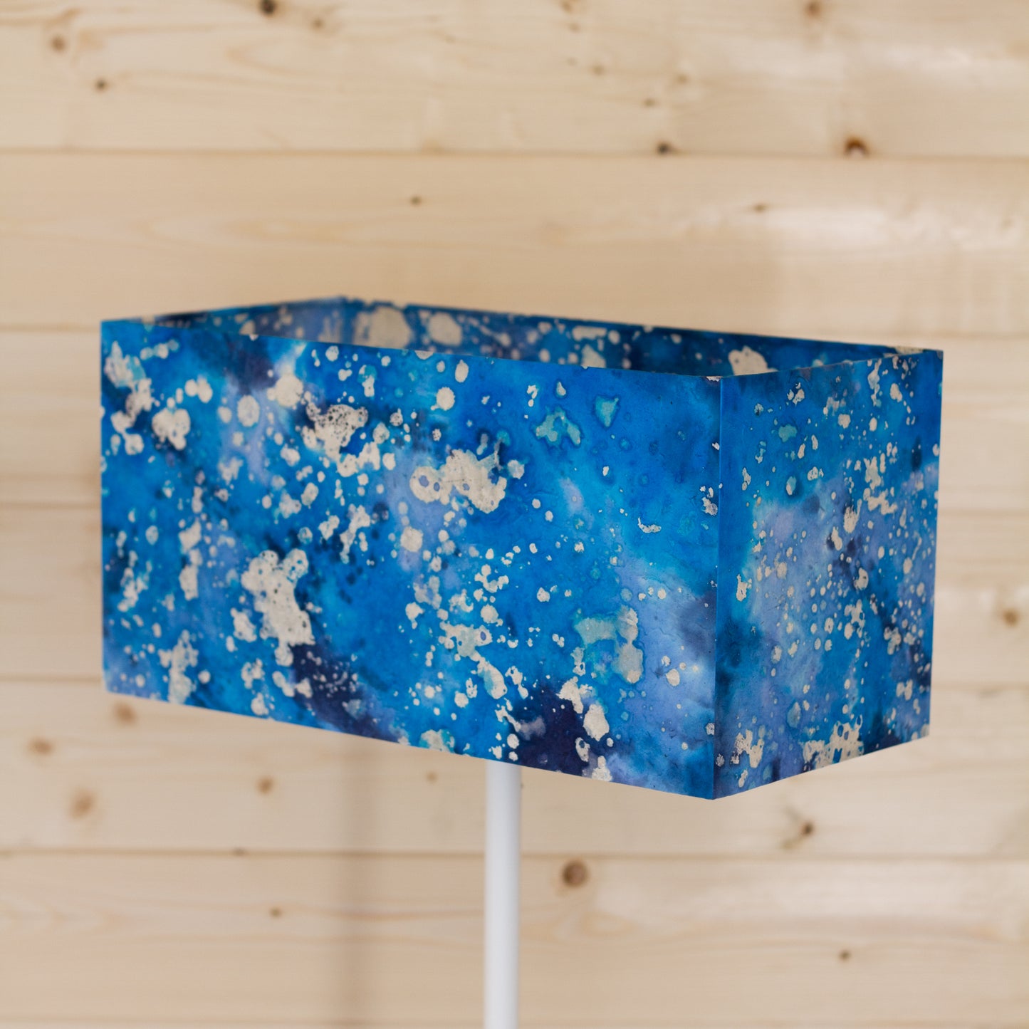 Rectangle Lamp Shade - B113 ~ Batik Ocean Blues, 40cm(w) x 30cm(h) x 20cm(d)