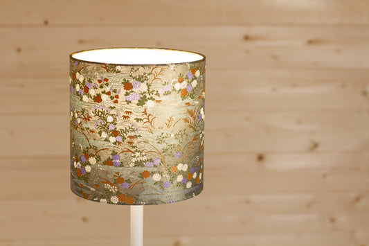 Drum Lamp Shade - W08 ~ Lily Pond, 20cm(diameter)