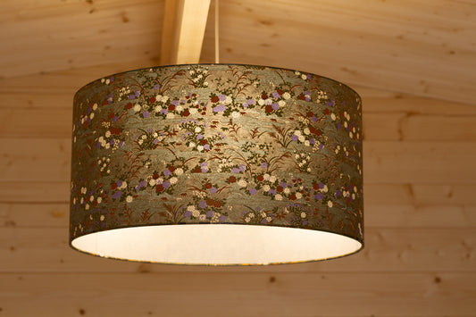 Drum Lamp Shade - W08 ~ Lily Pond, 50cm(d) x 25cm(h)