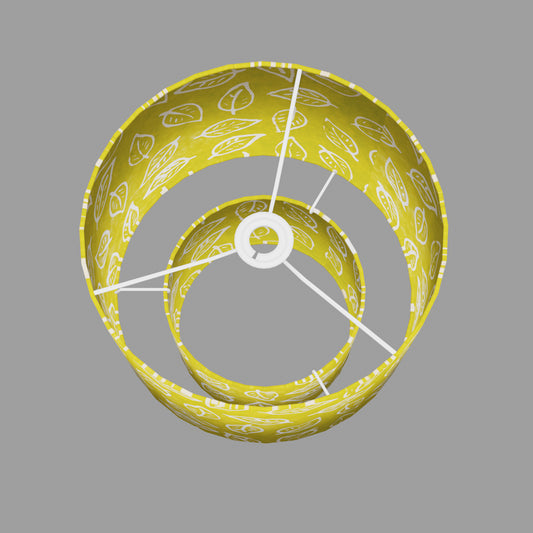 Tiered Lampshades ~ B117 Batik Leaf Lime