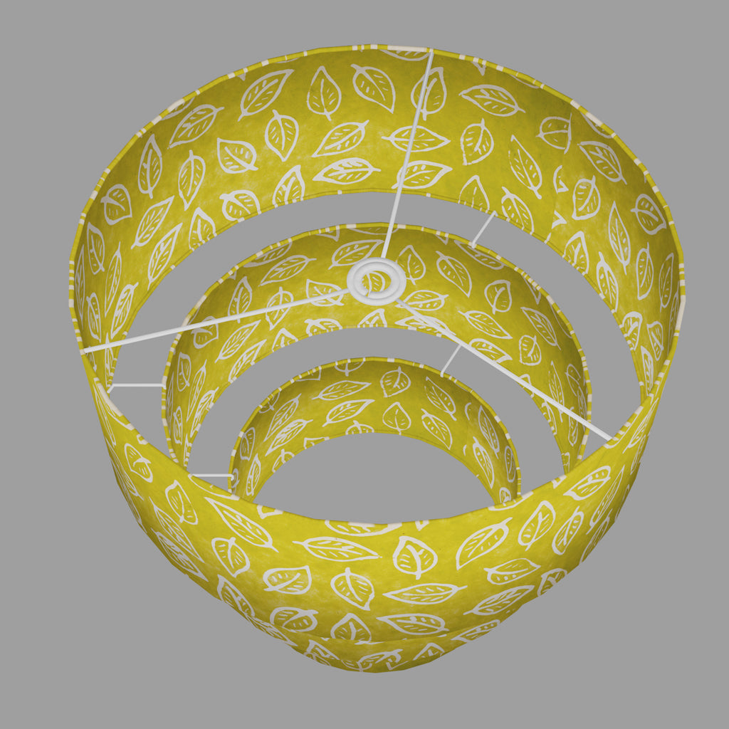 Tiered Lampshades ~ B117 Batik Leaf Lime