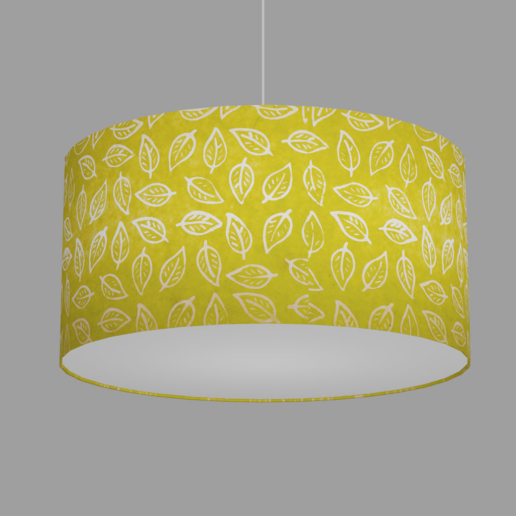 Drum Lamp Shades B117 ~ Batik Leaf Lime