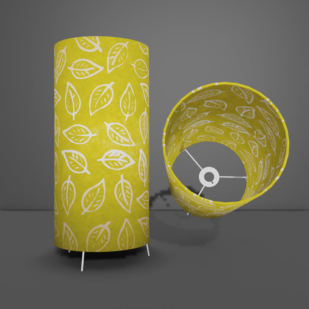 Free Standing Table Lamp Large - B117 Batik Leaf Lime