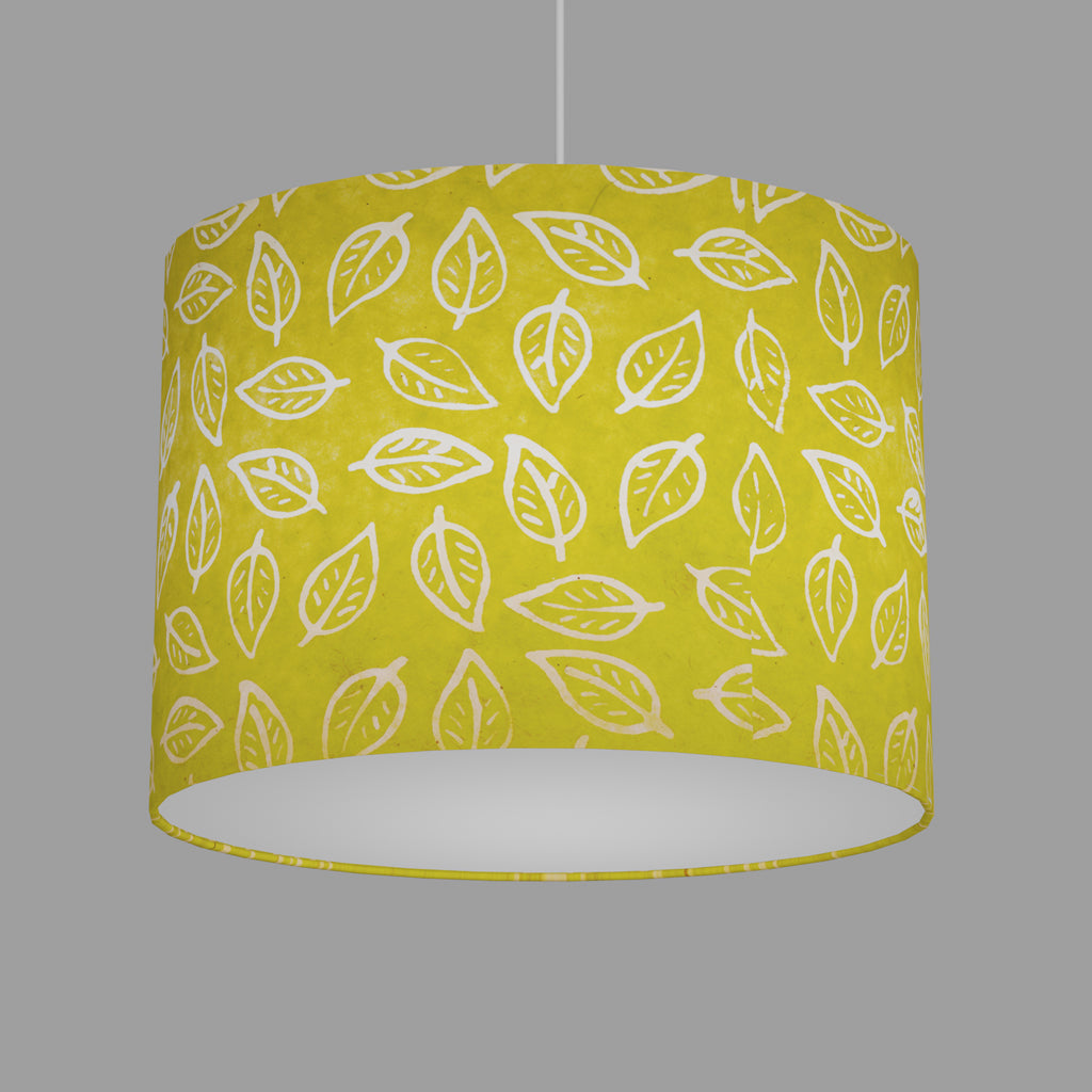 Oval Lamp Shades B117 Batik Leaf Lime