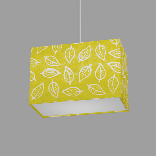 Rectangular Lampshades ~ B117 Batik Leaf Lime