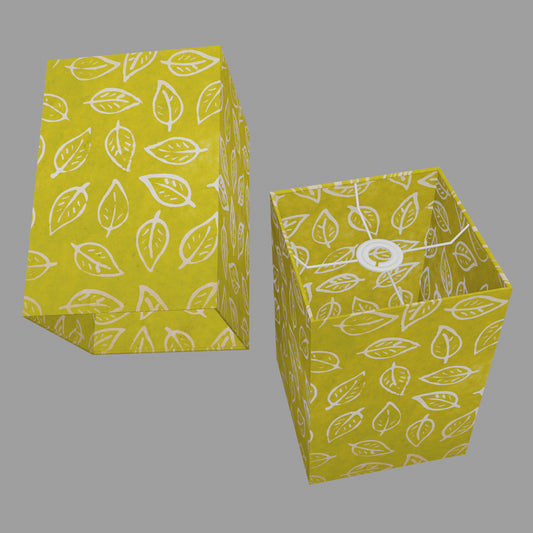 Square Lampshades ~ B117 Batik Leaf Lime