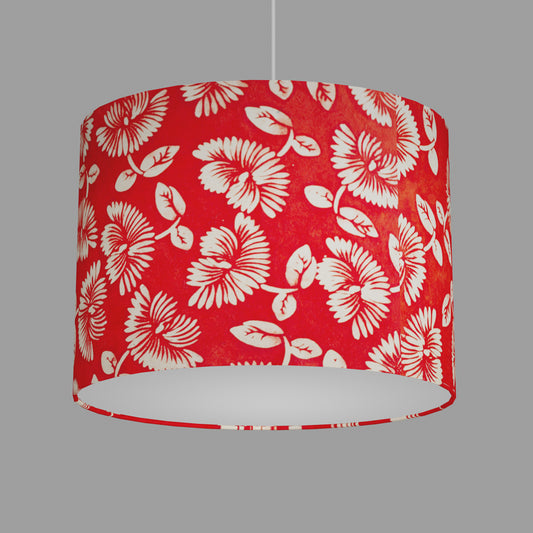 Oval Lamp Shades B118 Batik Peony Red