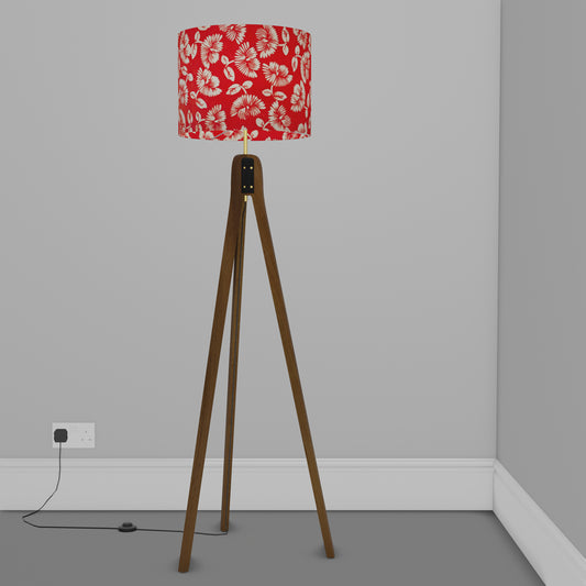 Handmade Sapele Tripod Drum Lampshade 40cm x 30cm