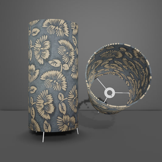 Free Standing Table Lamp Large - B119 ~ Batik Peony Grey