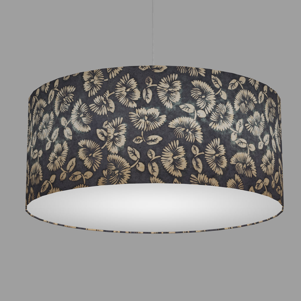 Drum Lamp Shades B119 ~ Batik Peony Grey