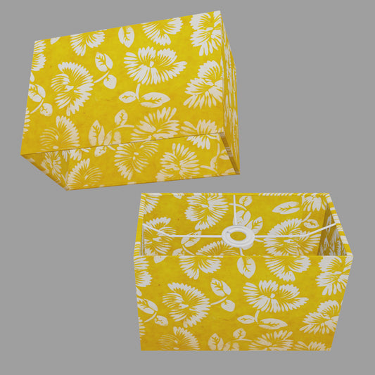 Rectangular Lampshades ~ B120 Batik Peony Yellow