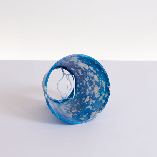 Clip on Lamp Shade - Short - B113 ~ Batik Ocean Blues