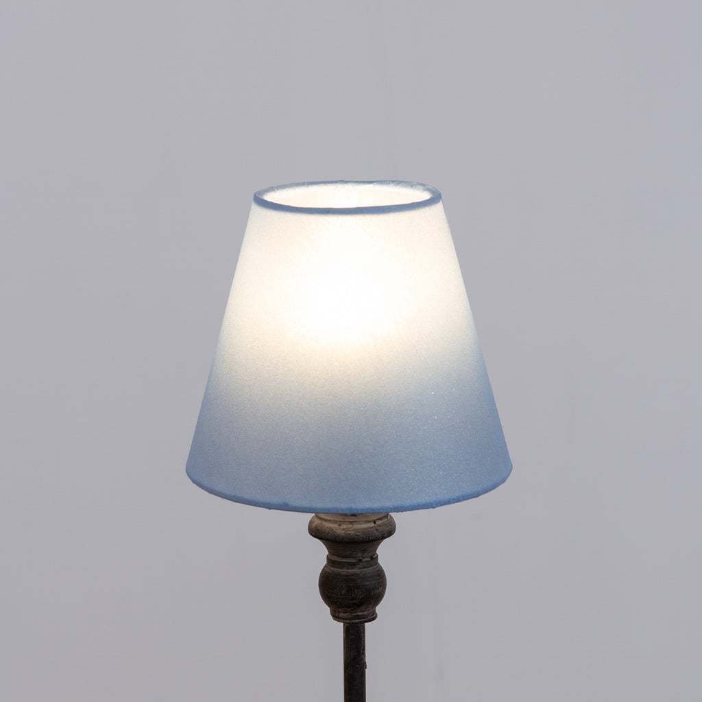 Clip on Lamp Shade - Short - P51 ~ Blue Non Woven Fabric
