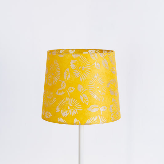 Conical Lamp Shade 25cm(top) x 30cm(bottom) x 25cm(height) in B120 Batik Peony Yellow