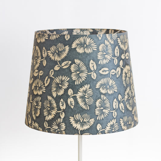 Extra Large Conical Lampshade 40cm(top) x 40cm(bottom) x 50cm(height) in B119 Batik Peony Grey