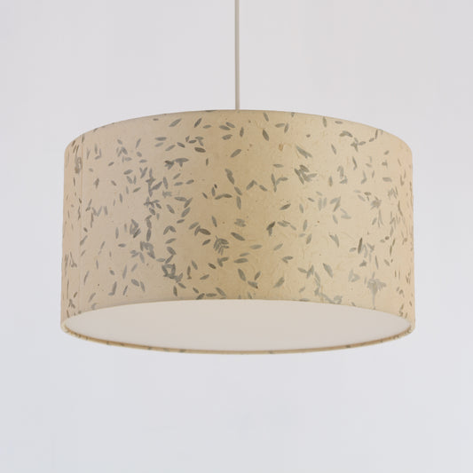 Drum Lamp Shade - P95 - Little Leaves, 40cm(d) x 20cm(h)