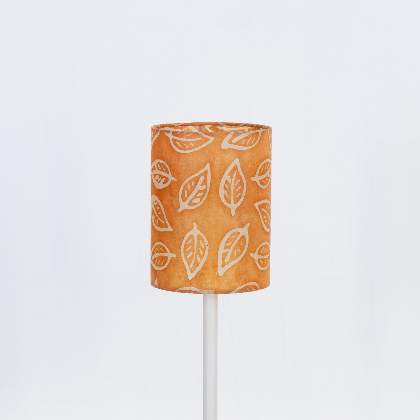 Drum Lamp Shade - P66 ~ Batik Leaf on Camel, 15cm(diameter)