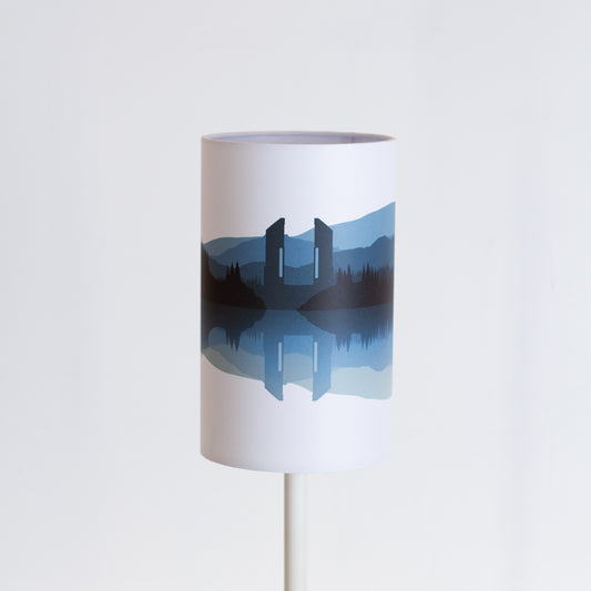 Landscape #2 Print (Drum Lamp Shade Only) - Blue 15cm(diameter)