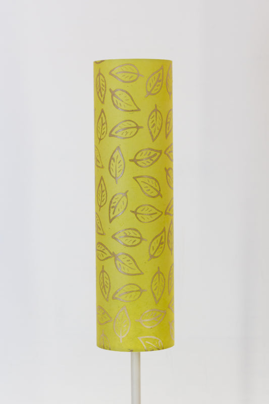 Drum Lamp Shade - B117 ~ Batik Leaf Lime, 15cm(diameter) x 55cm(h)