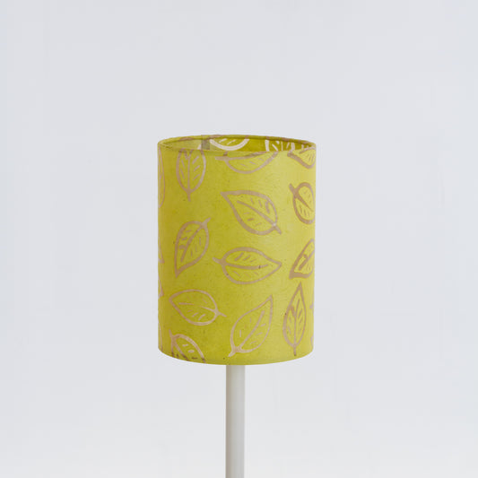 Drum Lamp Shade - B117 ~ Batik Leaf Lime, 15cm(diameter)