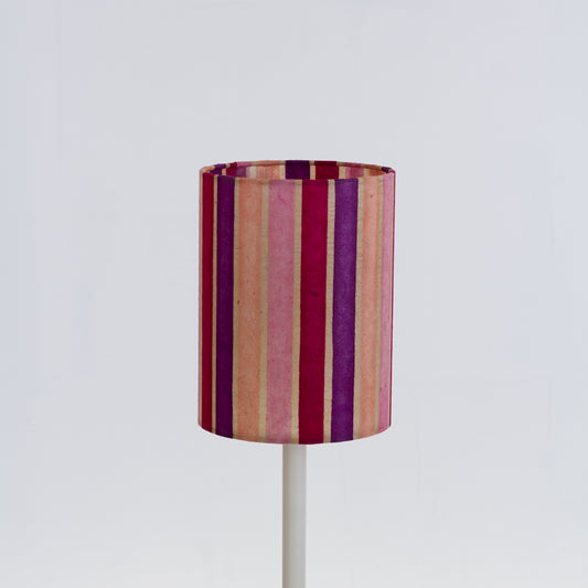 Drum Lamp Shade - P04 - Batik Stripes Pink, 15cm(diameter)