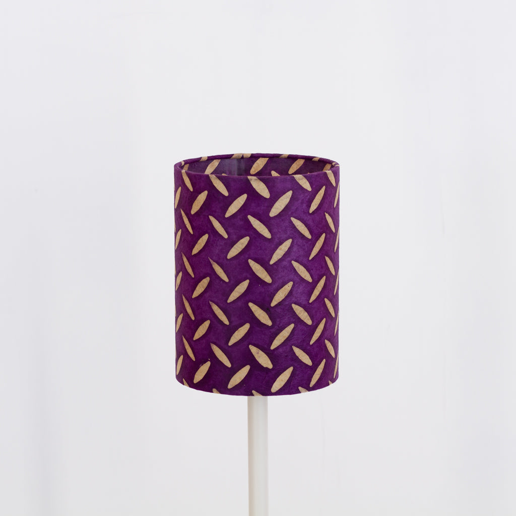Drum Lamp Shade - P13 ~ Batik Tread Plate Purple, 15cm(diameter)