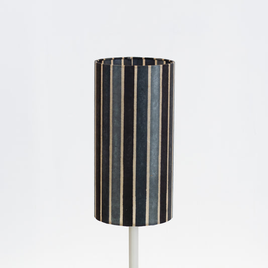 Drum Lamp Shade - P08 ~ Batik Stripes Grey, 15cm(diameter)
