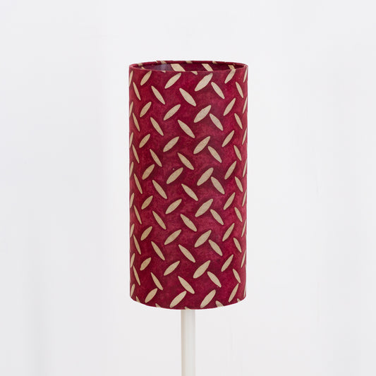 Drum Lamp Shade - P14 ~ Batik Tread Plate Cranberry, 15cm(diameter)