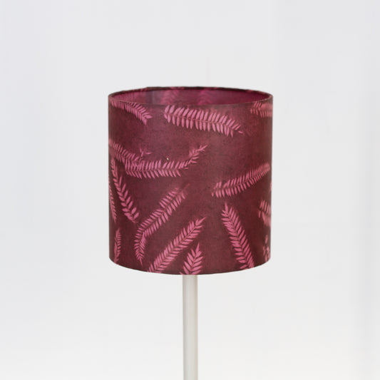 Drum Lamp Shade - P25 - Resistance Dyed Pink Fern, 20cm(d) x 20cm(h)