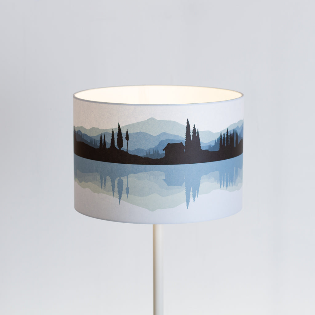 Landscape Reflection #3 Print Drum Lamp Shade 30cm(d) x 20cm(h) - 9 Colour Options