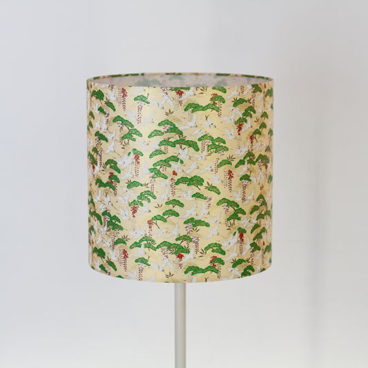 Drum Lamp Shade - W05 ~ Cranes, 30cm(d) x 30cm(h)