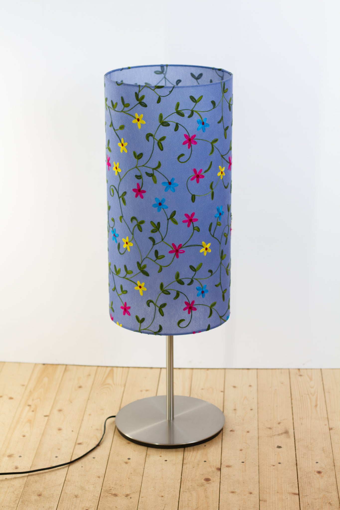 Floor Lamp ~ P46 ~ Embroidered Evening Blue ~ 30cm x 95cm