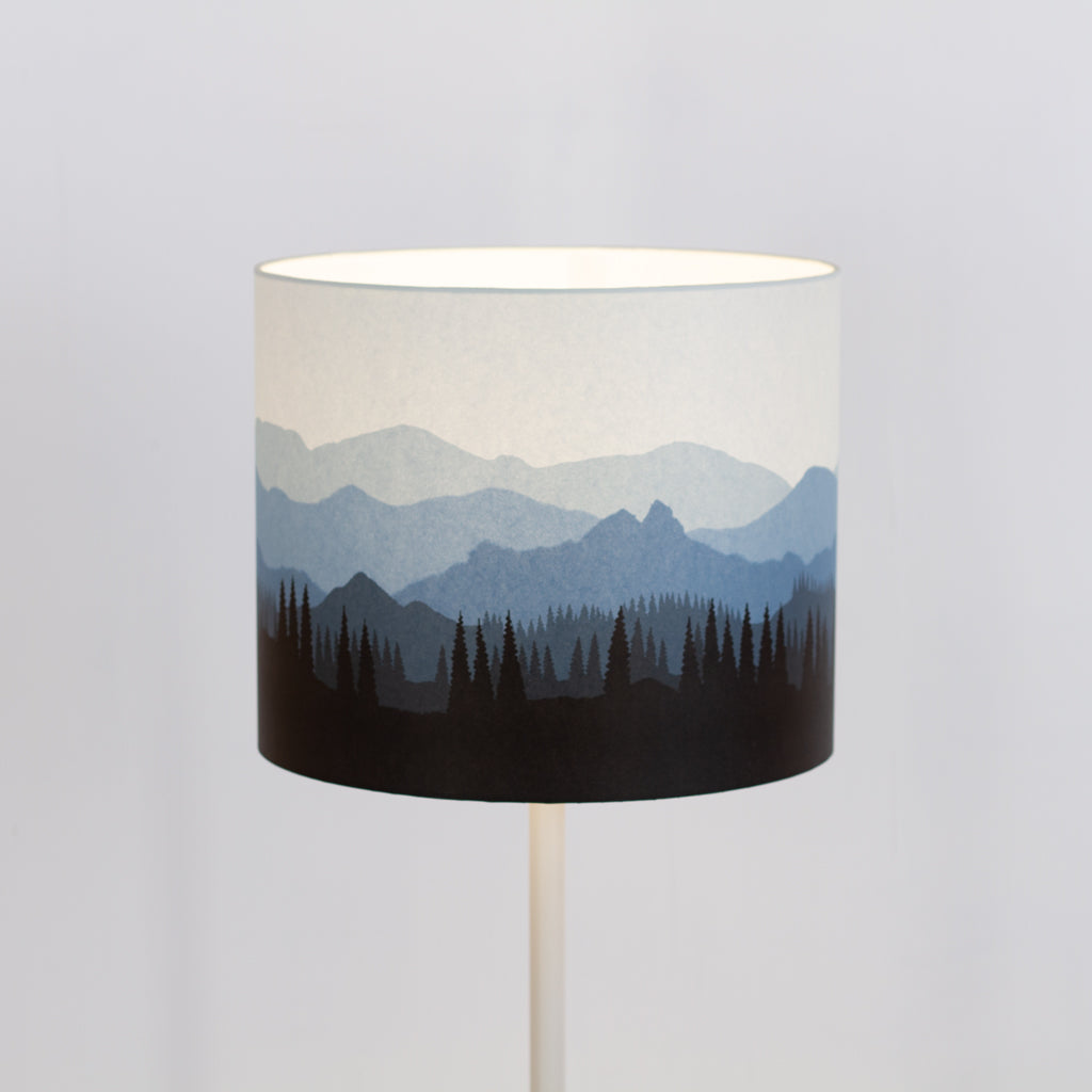 Landscape #4 Print Drum Lamp Shade 30cm(d) x 25cm(h) - 9 Colour Options