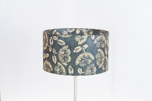 Drum Lamp Shades 35cm(d) x 20cm(h) ~ B119 Batik Peony Grey