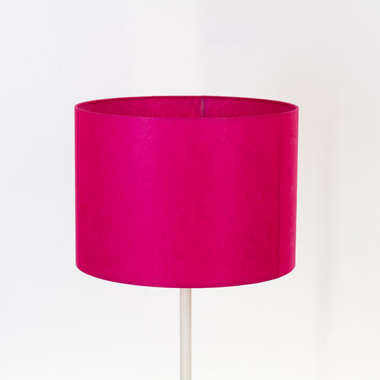 Drum Lamp Shade - P57 - Hot Pink Lokta, 35cm(d) x 25cm(h)