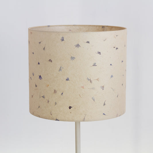 Drum Lamp Shade - P34 - Cornflower Petals, 35cm(d) x 30cm(h)