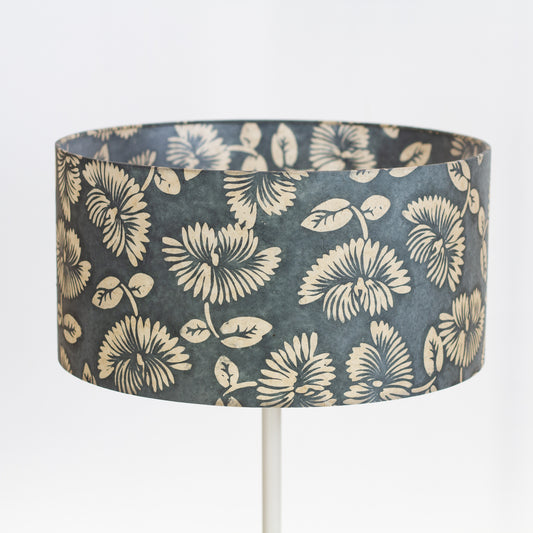 Drum Lamp Shades 40cm(d) x 20cm(h) ~ B119 Batik Peony Grey
