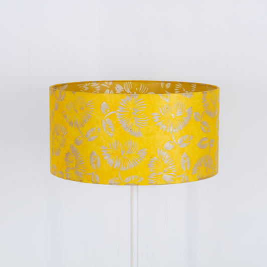 Drum Lamp Shades B120 - Batik Peony Yellow
