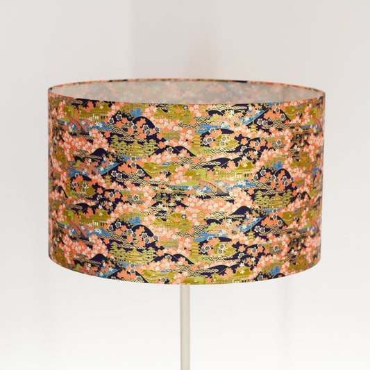 Drum Lamp Shade - W06 - Kyoto, 50cm(d) x 30cm(h)