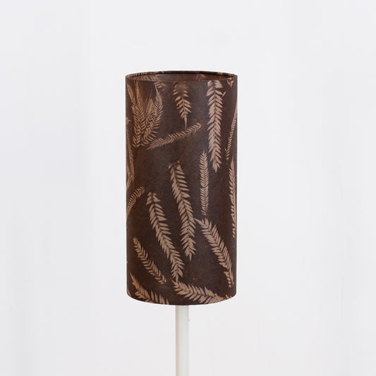 Drum Lamp Shade - P26 ~ Resistance Dyed Brown Fern, 15cm(diameter)