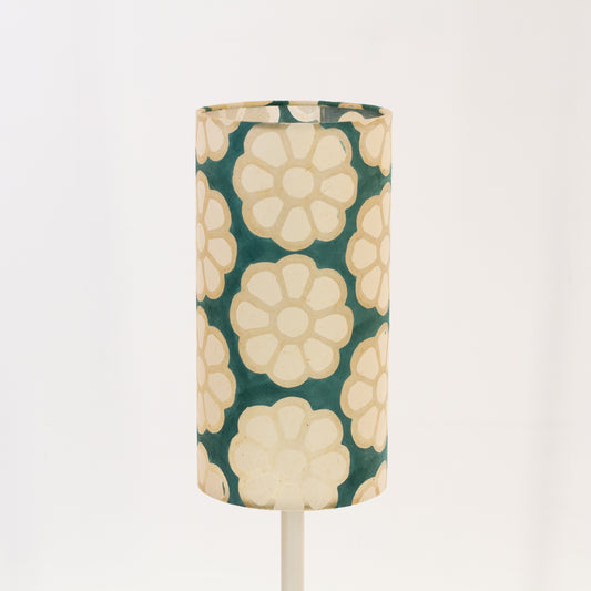 Drum Lamp Shade - P19 ~ Batik Big Flower on Rainforest, 15cm(diameter)