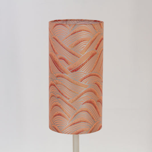 Drum Lamp Shade - W09 ~ Peach Hills, 15cm(diameter)